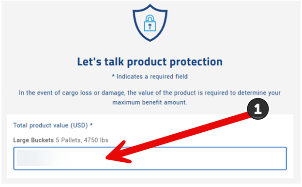 How to book an LTL shipment | Step 12: Insure your shipment